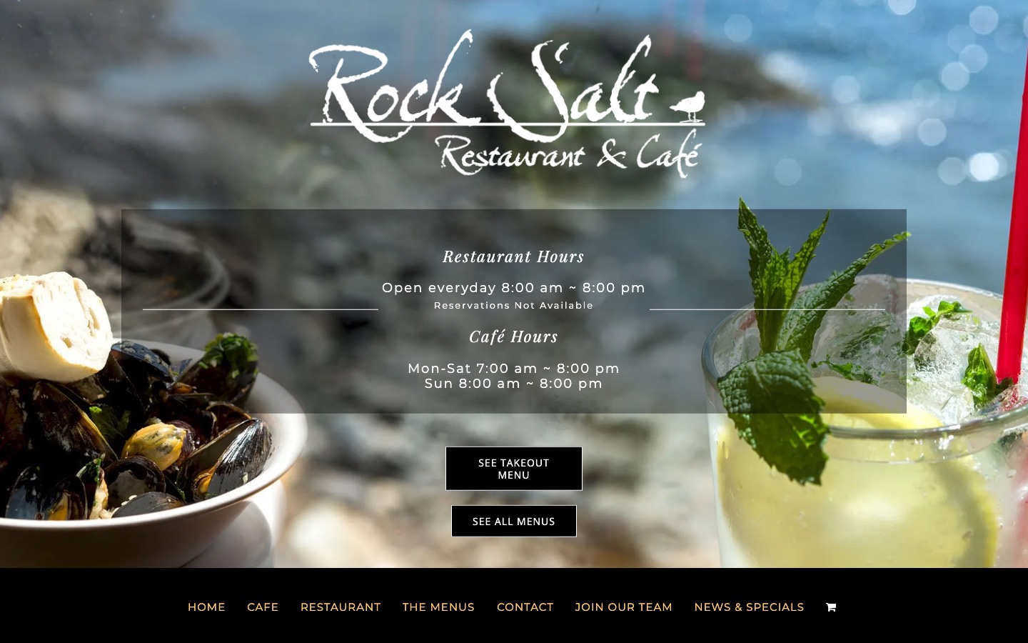 The current homepage